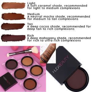 NWT NIB HUDA BEAUTY TANTOUR CONTOUR & BRONZER CREAM RICH WATER & SWEAT RESISTANT